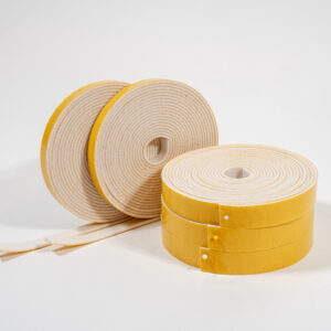 Adhesive Backed White CF19 General Purpose Silicone Sponge Strip